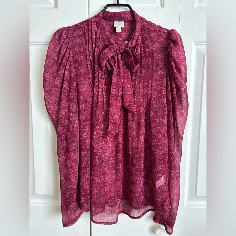 Joie bow tie blouse